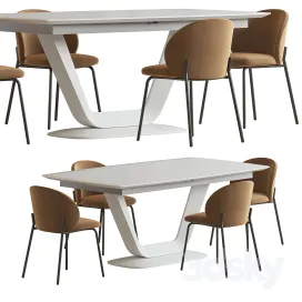 Alicante table princeton chair boconcept